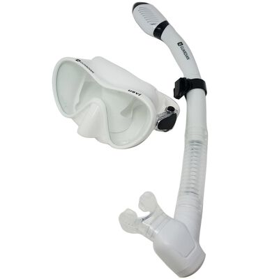 USVI Adult Dry Mask Snorkel Combo