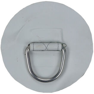 Large Replacement Patch D-Ring for AL-290 Inflatable Hypalon Sport Boat, Light Gray
