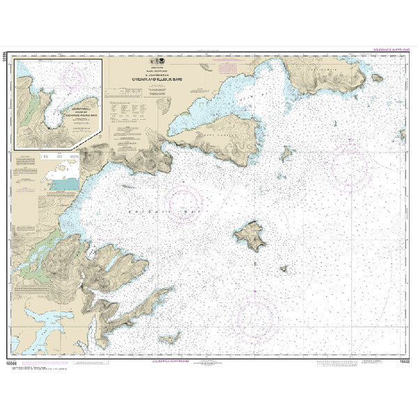 #16566 Chignik & Kujulik Bays Alaska Peninsula Anchorage & Mud Bays