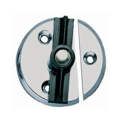 Chromed Zinc Door Button - 1 3/4" with Tension Spring