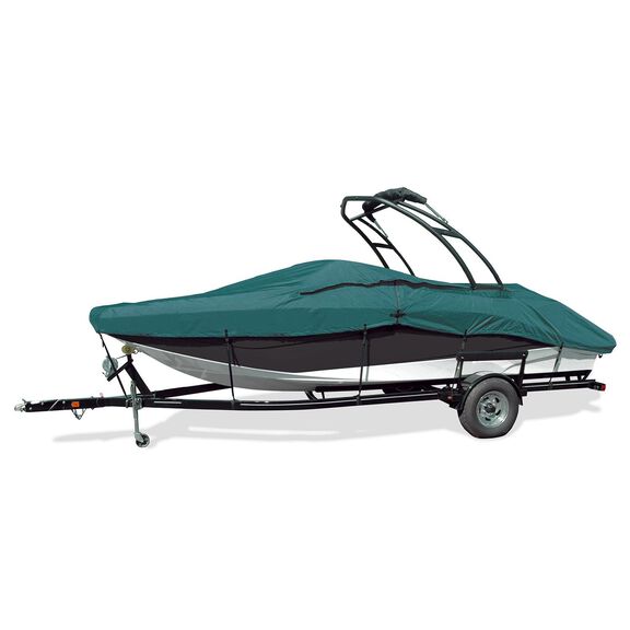 V-Hull Tower Bow Rider Cover, I/O, Teal, Hot Shot, 23'5"-24'4", 102" Beam image number 0