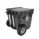 RollR 30 Quart Wheeled Hard Cooler with Telescopic Handle, Granite image number 2