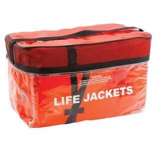 Type II Keyhole Life Vest Adult Orange 4-Pack