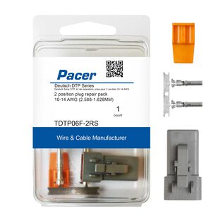 10-14 AWG DTP Deutsch Plug Repair Kit, 2 Position
