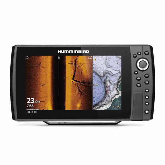 Helix 10 Chirp MSI+ GPS G3N Fishfinder/Chartplotter with Transducer and Basemap Charts image number 0