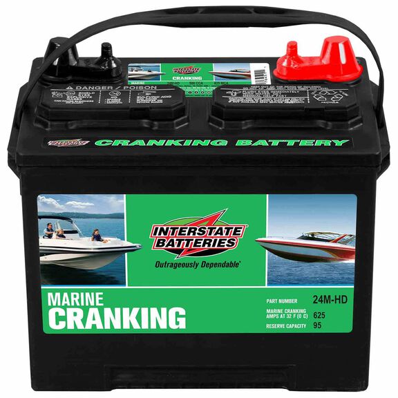 24M HD Starting Battery, Lead-Acid, 24MS Battery, 12 V Battery image number 0