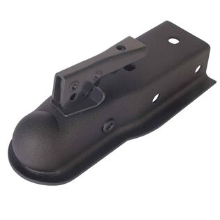 Blackout Series 3500lbs Coupler, 2-1/2" Channel, 2" Ball