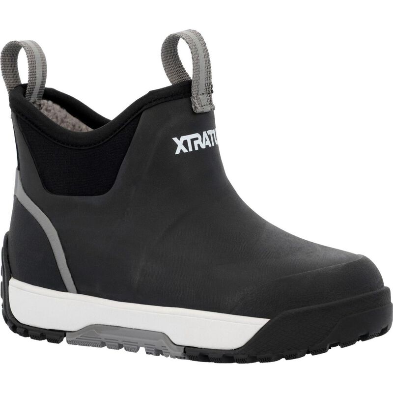 Xtratuf Kids' Ice Fleece Lined Ankle Deck Boots, in Black | by West Marine