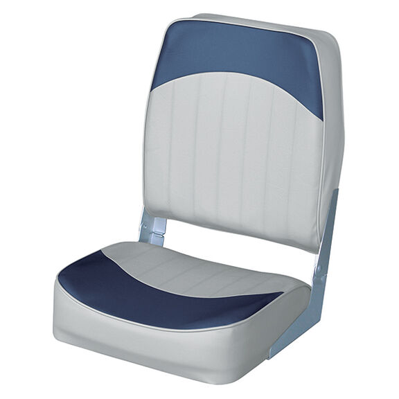 High Back Boat Seat, Gray/Navy image number 0
