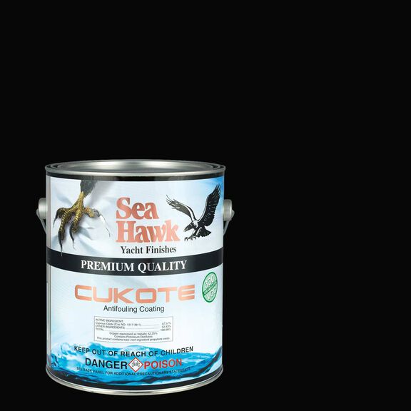 Cukote Antifouling Paint, Black, Gallon image number 0