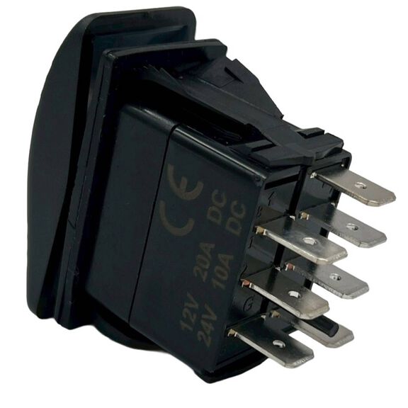 Contura Switch, One LED, On/Off/(On), DPDT image number 1