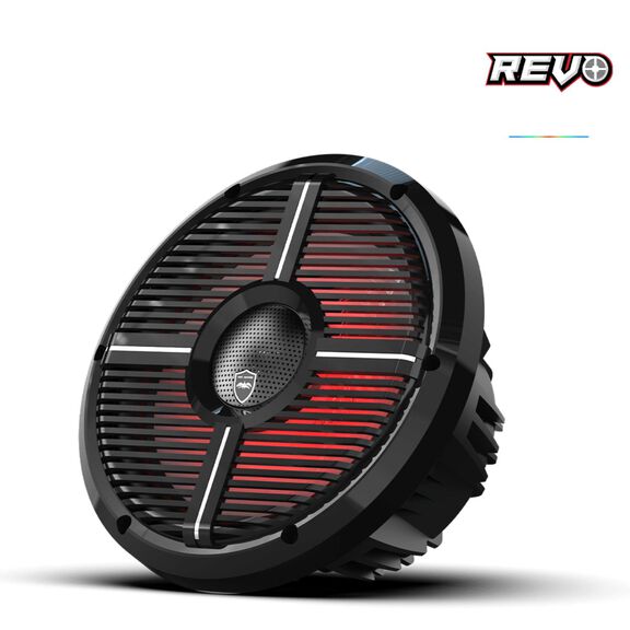 Wet Sounds REVO CX-10 XW-B S2 10-inch High Output Component Style Coaxial Speakers with XW-Black RGB Grilles image number 2