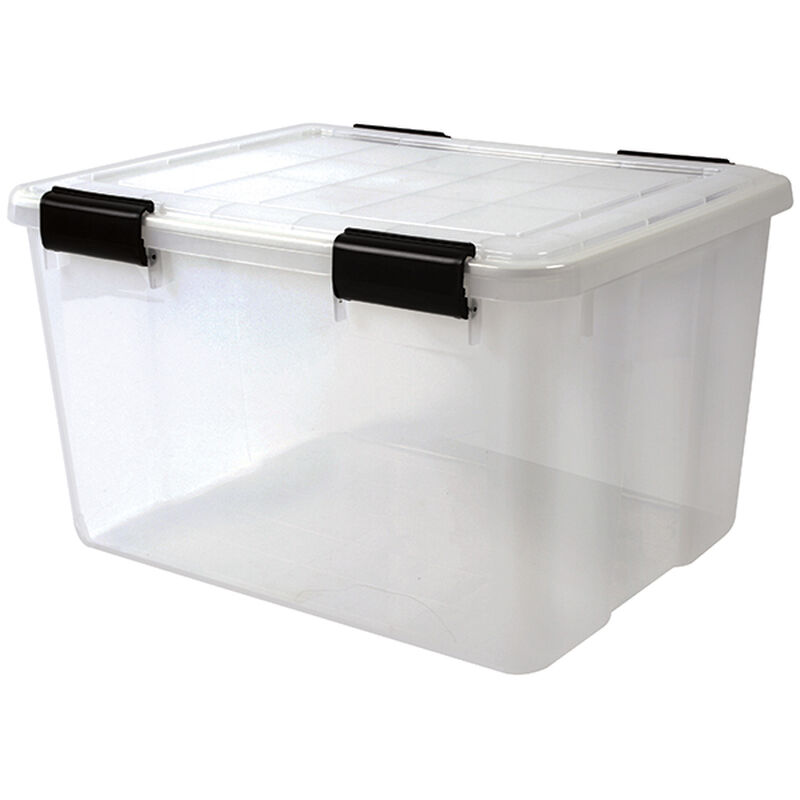 46.6 qt. Water Tight Storage Box, Clear