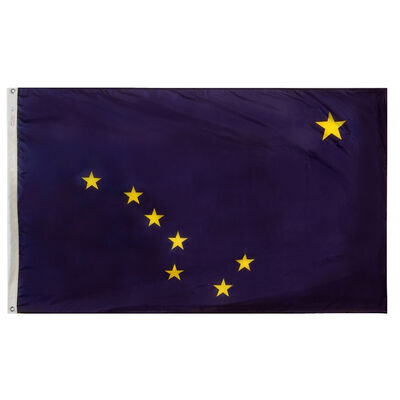 12" x 18" Nylon Alaska State Flag