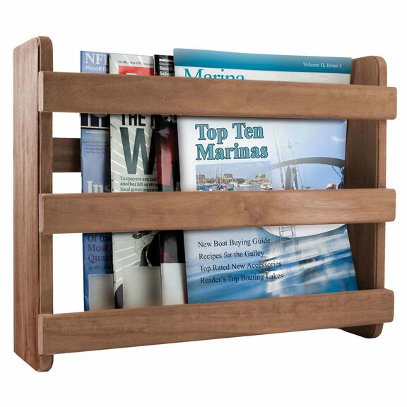Teak Magazine Rack image number 0