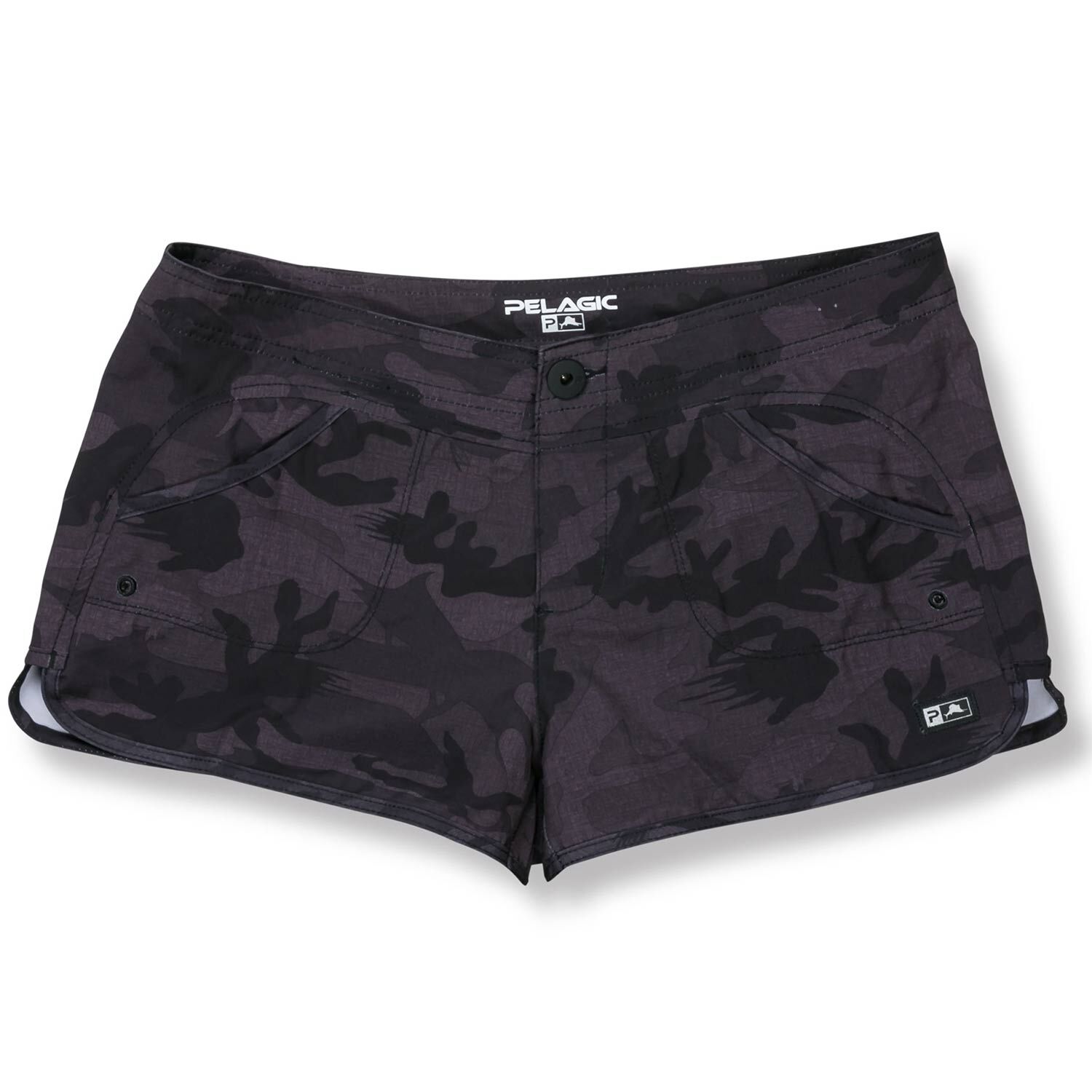 Short Hybride Pelagic OceanFlex Femme Taille 12 - Bleu - Séchage Rapide - Pêche