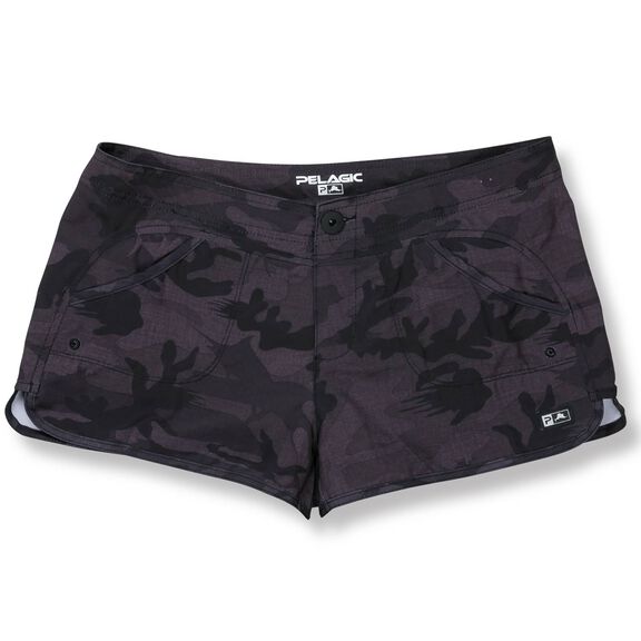 Women's Moana Fish Camo Hybrid Shorts image number 0