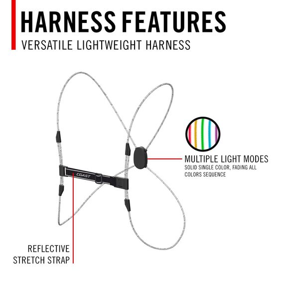 LH150 Ultralight Rechargeable Lighted Rope Harness image number 5