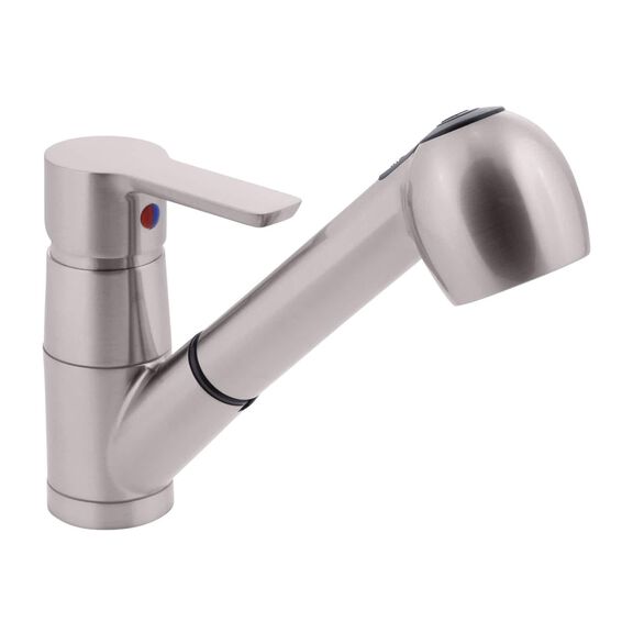 Irva Small Pull-Out Galley Faucet, Brushed Nickel image number 0