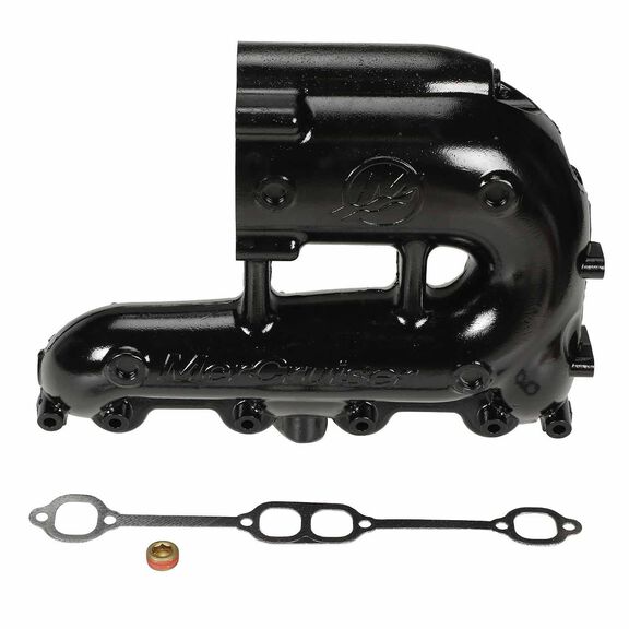 Quicksilver 8M0103773 Exhaust Manifold, Starboard Side, EC, Single Catalyst, Starboard Side Only on V8 MerCruiser Sterndrive and Inboard Engines image number 0