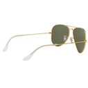 Aviator Large Metal Polarized Sunglasses image number 8