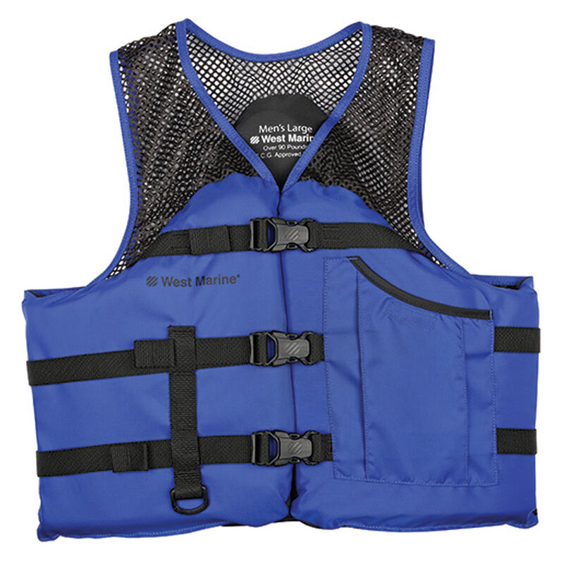 Mesh Sport Fishing Life Jacket, Medium, Chest Size 36"-40" image number 0