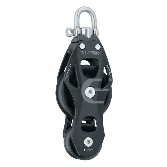 80 mm Aluminum Element Fiddle Block with Swivel Shackle image number 0