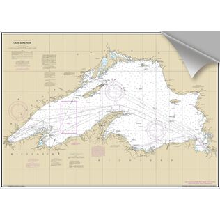 Lake Superior Decorative Nautical Chart