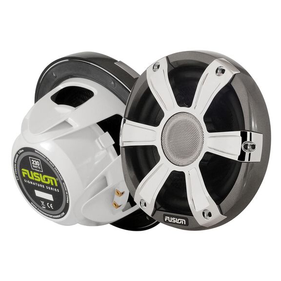 SG-FL65SPC 6 1/2" Coaxial Sports Chrome Marine Speakers with LED's image number 0