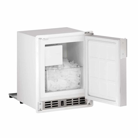 15" White Marine Crescent Ice Maker, 115V image number 1
