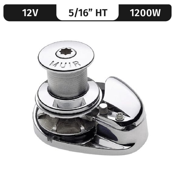 Muir Storm 1250 Capstan Windlass, 5/16" HT (G4), 12V DC, 1200W image number 0