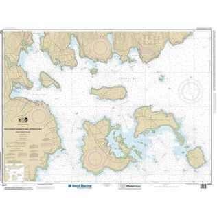 Maptech&reg; NOAA Recreational Waterproof Chart-Southwest Harbor and Approaches, 13321