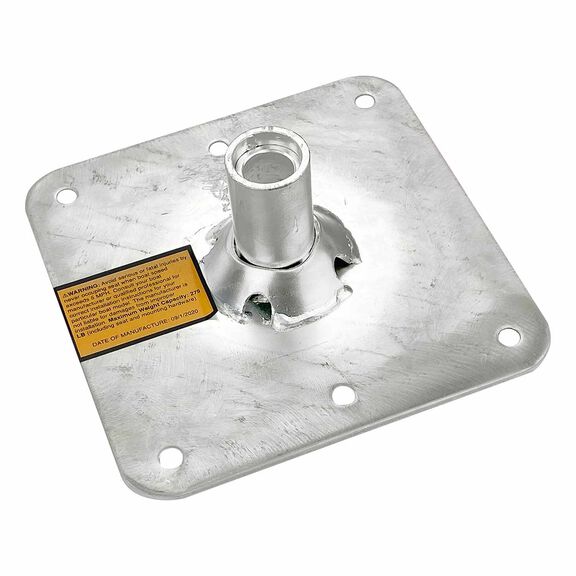 7" Seat Base, Stainless Steel, 3/4" Pin Type image number 2