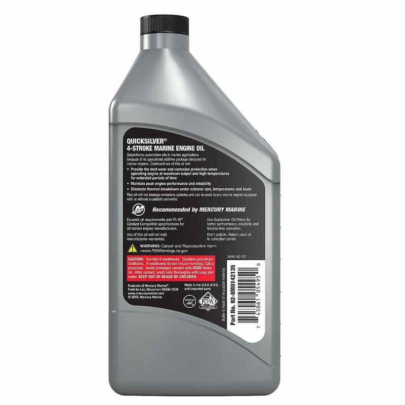 10W-30 Synthetic Marine Engine Oil, 1 Quart image number 1