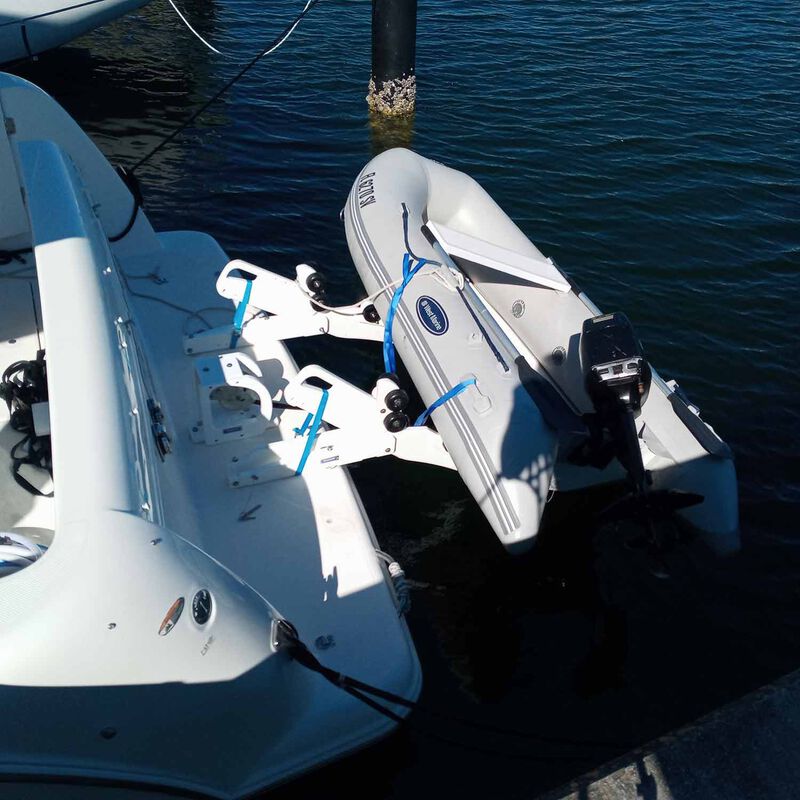 Tilting Davits With Wheels for Rigid Bottom Inflatable Dinghies image number 2