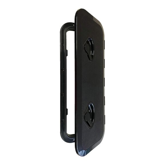 SEAFLO 23.9" x 9.5" Black Rectangular Deck Access Hatch image number 0
