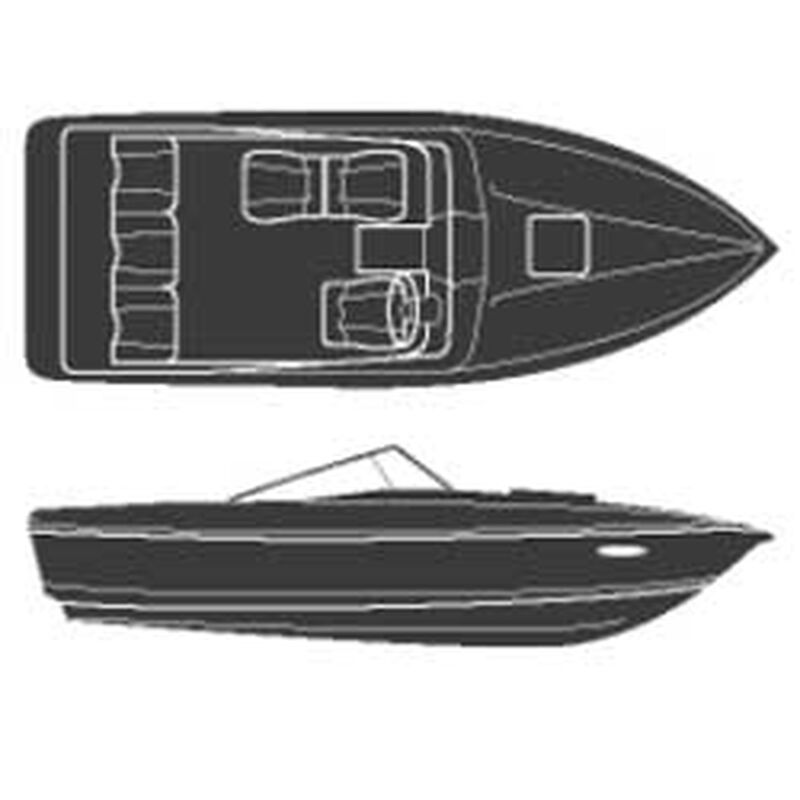 Cuddy Cabins Boat Cover, Inboard/Outboard without Rails, 91" Beam Width