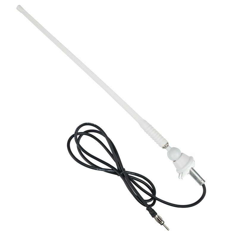 Universal Rubber Mast AM/FM Antenna, White image number 0