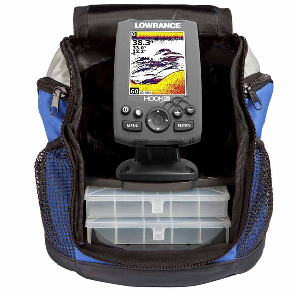 Hook-3x All-Season Fishfinder Pack with Skimmer&reg; Transducer and Dock/Ice Transducer image number 0