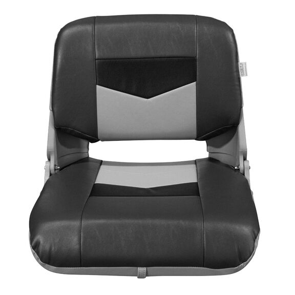 3309-860 Pro Angler Tour Series Fold Down Boat Seat, Charcoal / Marble / Black image number 1