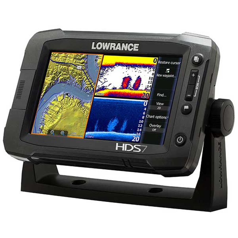 LOWRANCE HDS-7 Gen2 Touch Fishfinder/Chartplotter with 83/200 kHz Broadband  and StructureScan HD Transducers