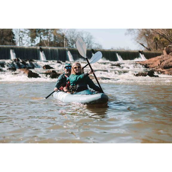 Platte-Plus 12ft 3in Tandem Inflatable Kayak, Smoke Blue image number 3