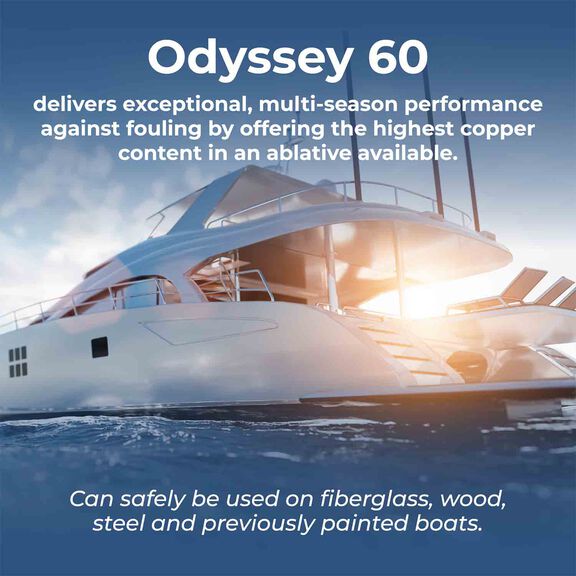 Odyssey 60 Multi-Season Ablative Antifouling Bottom Paint, Black, Gallon image number 5