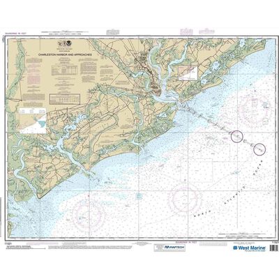 Maptech® NOAA Recreational Waterproof Chart-Charleston Harbor and Approaches, 11521