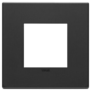 Vimar Eikon Total Look 22642.03 2-Module Cover Plate, Lava Grey