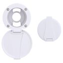 Recessed Cup & Lid Set All Plastic Arctic White image number 0