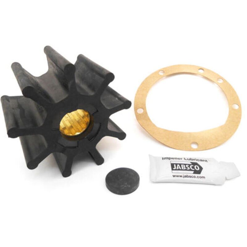 JABSCO Nat. Rubber Impeller, 33/4" x 21/2" x 1", 7 Drive, Brass