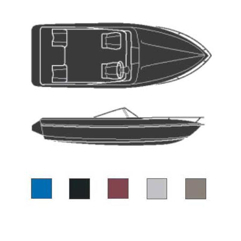 V-Hulls, Outboard, Boaters Best Polyester Cover, 19'6"L, 93" Beam Width, Blue image number 0