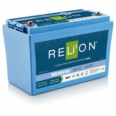 Group 31 RB36V40 Lithium Iron Phosphate Deep Cycle Battery, 36V, 40Ah