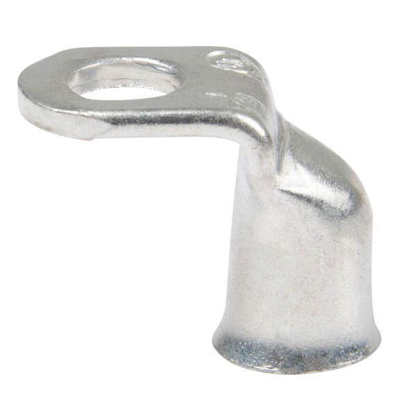 1 AWG 90 Degree Tinned Copper Lug, 5/16" Stud Size, 2-Pack image number 0